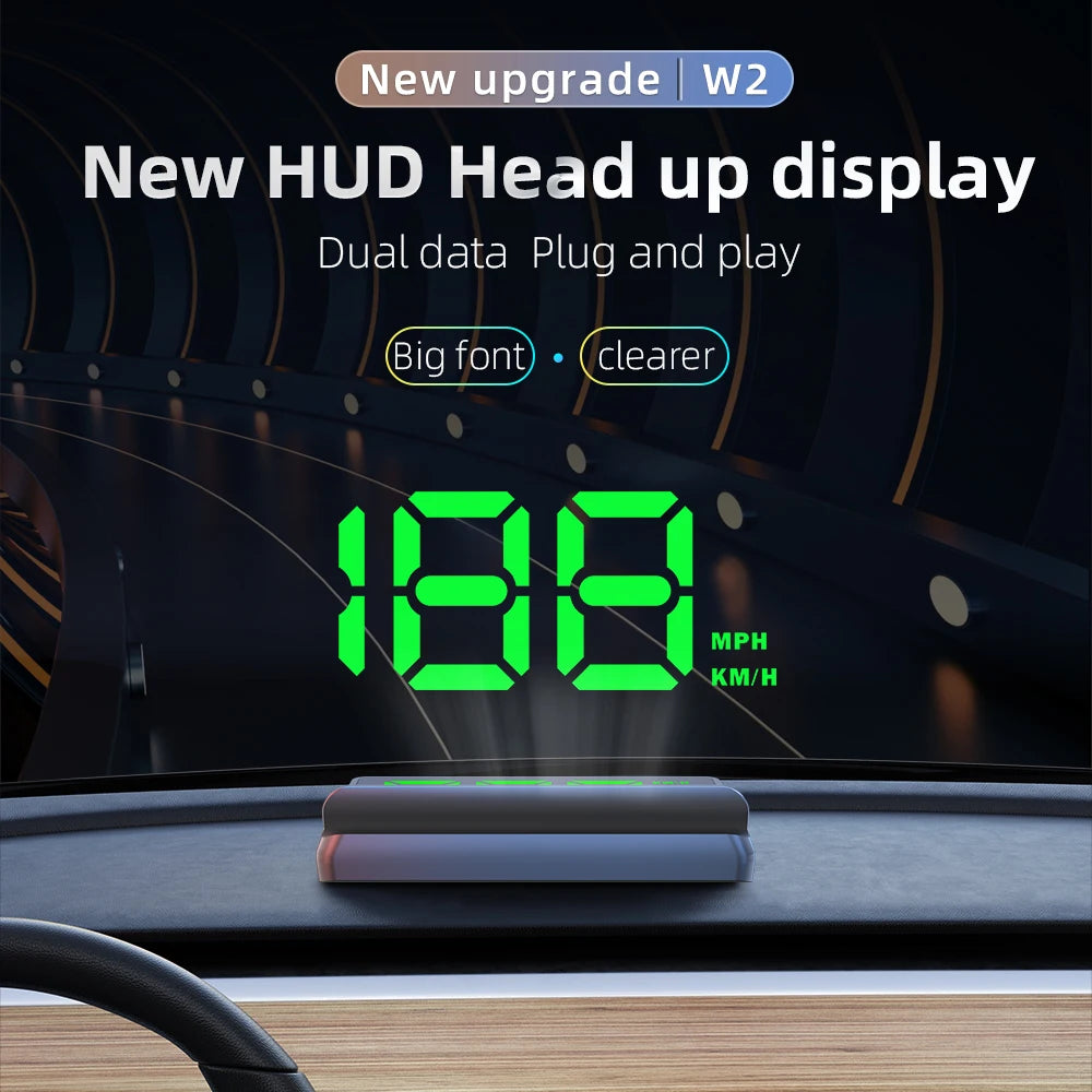 GPS Digital Speedometer HUD With Overspeed Alarm for Cars