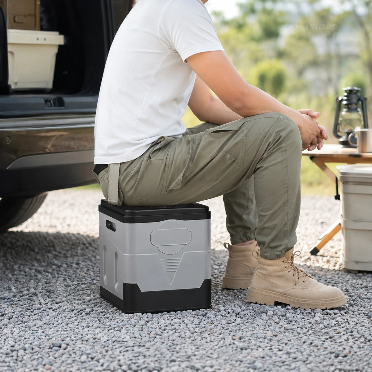 Portable Folding Car Toilet for Travel Camping and RV Use