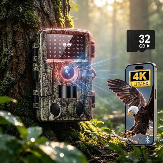 4K Wildlife Trail Camera With Night Vision And Motion Detection