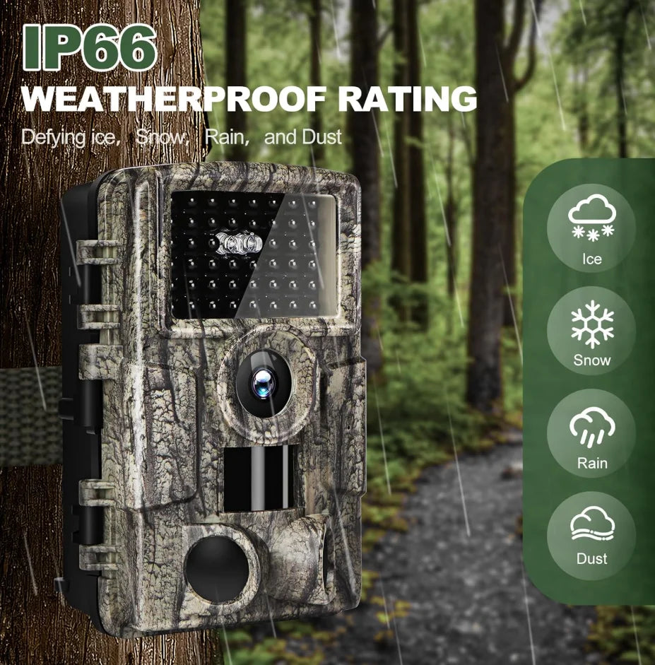 4K Wildlife Trail Camera With Night Vision And Motion Detection