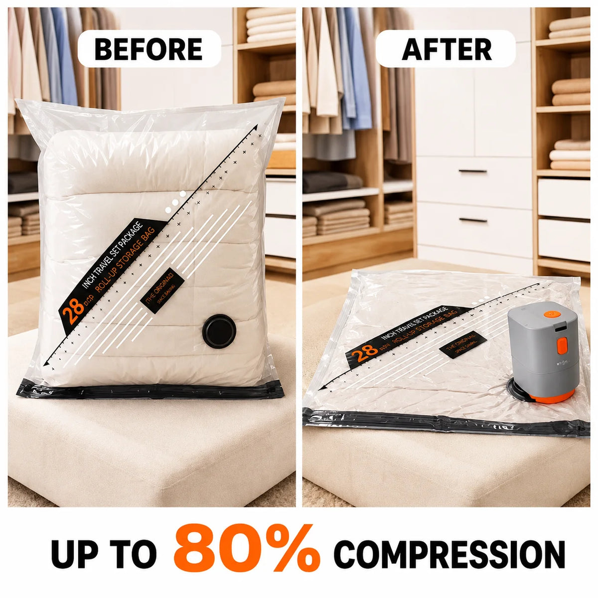 Cordless Electric Air Pump For Vacuum Storage Bags