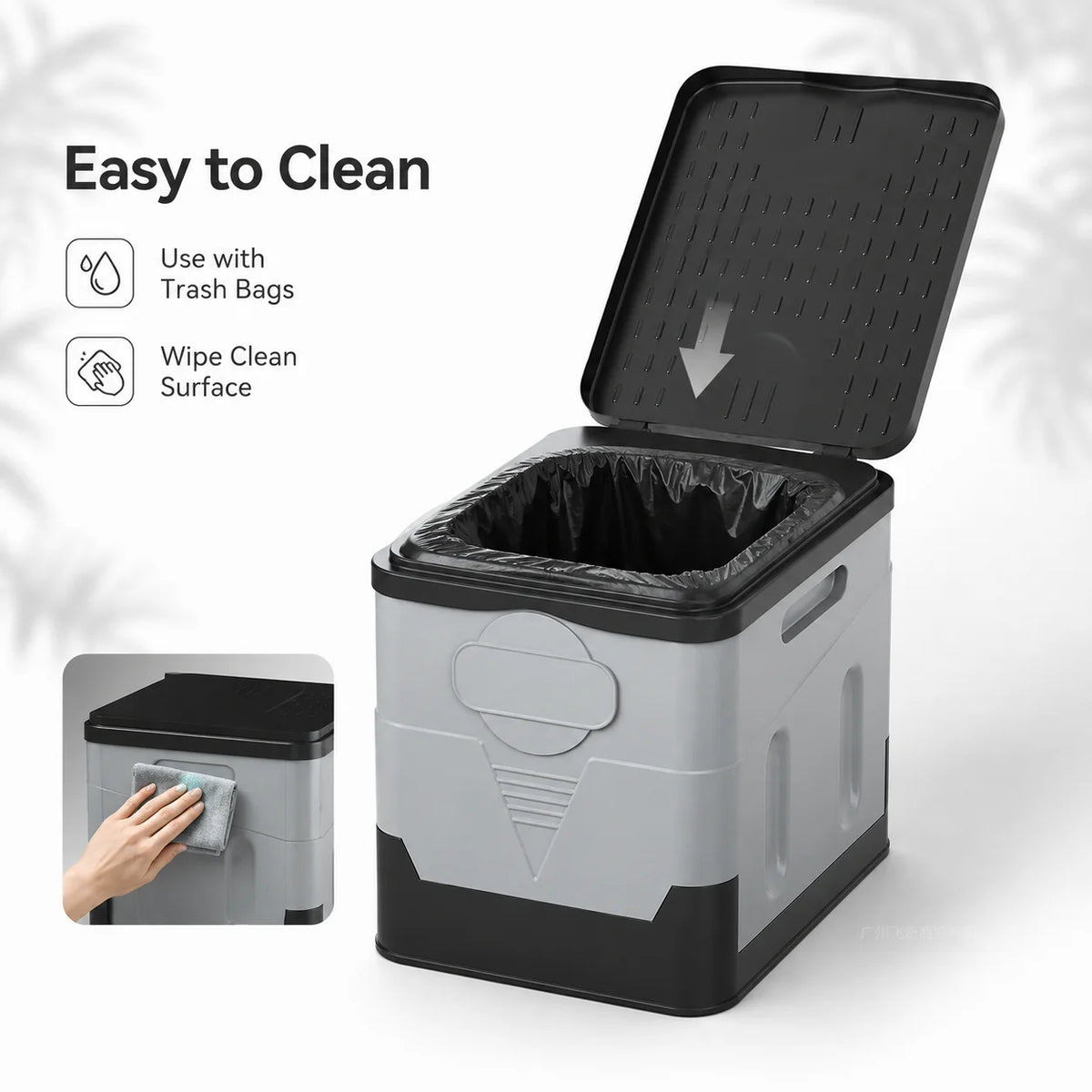 Portable Folding Car Toilet for Travel Camping and RV Use