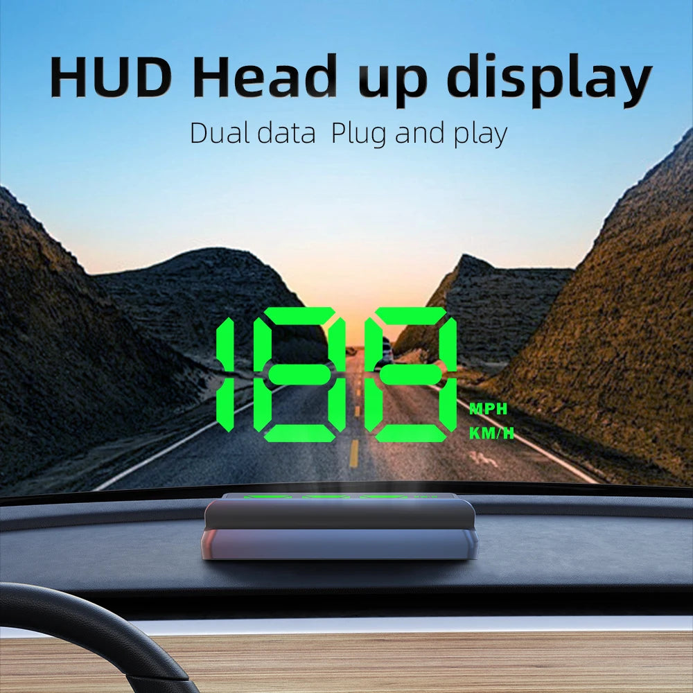 GPS Digital Speedometer HUD With Overspeed Alarm for Cars