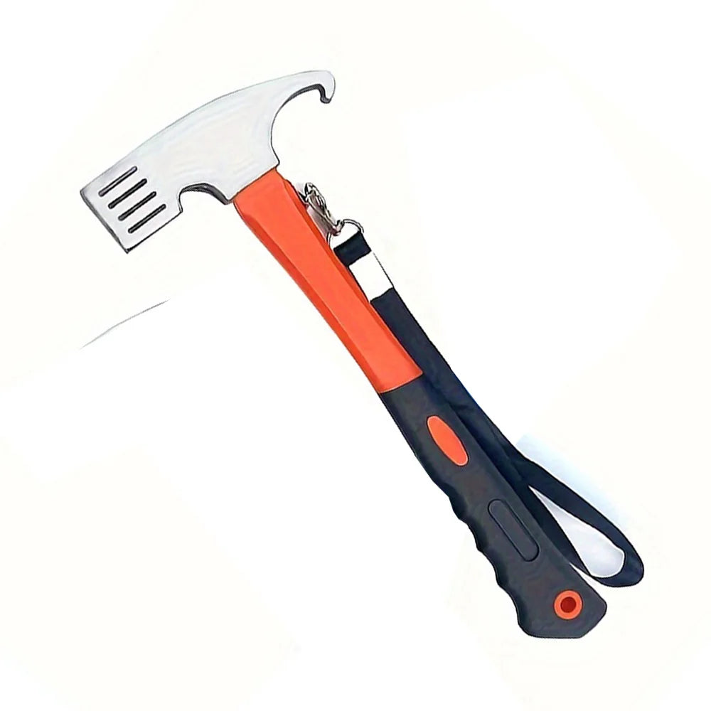 Multifunctional Steel Camping Hammer With Tent Stake Puller
