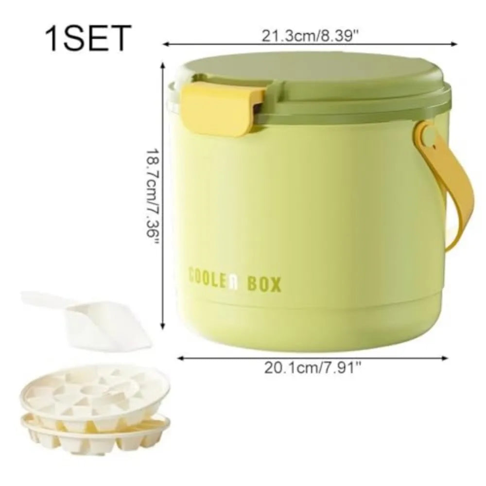 Reusable Ice Cube Tray With Lid And Storage Bin