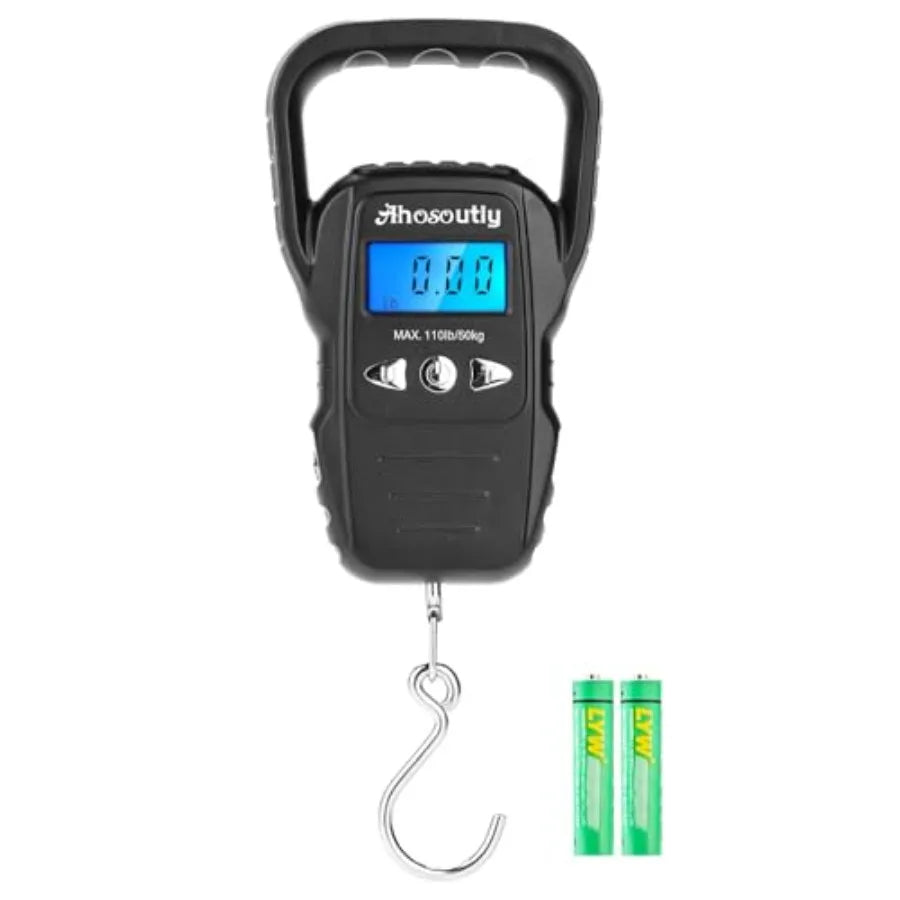 Digital Hanging Fish Scale With Backlit Lcd Display