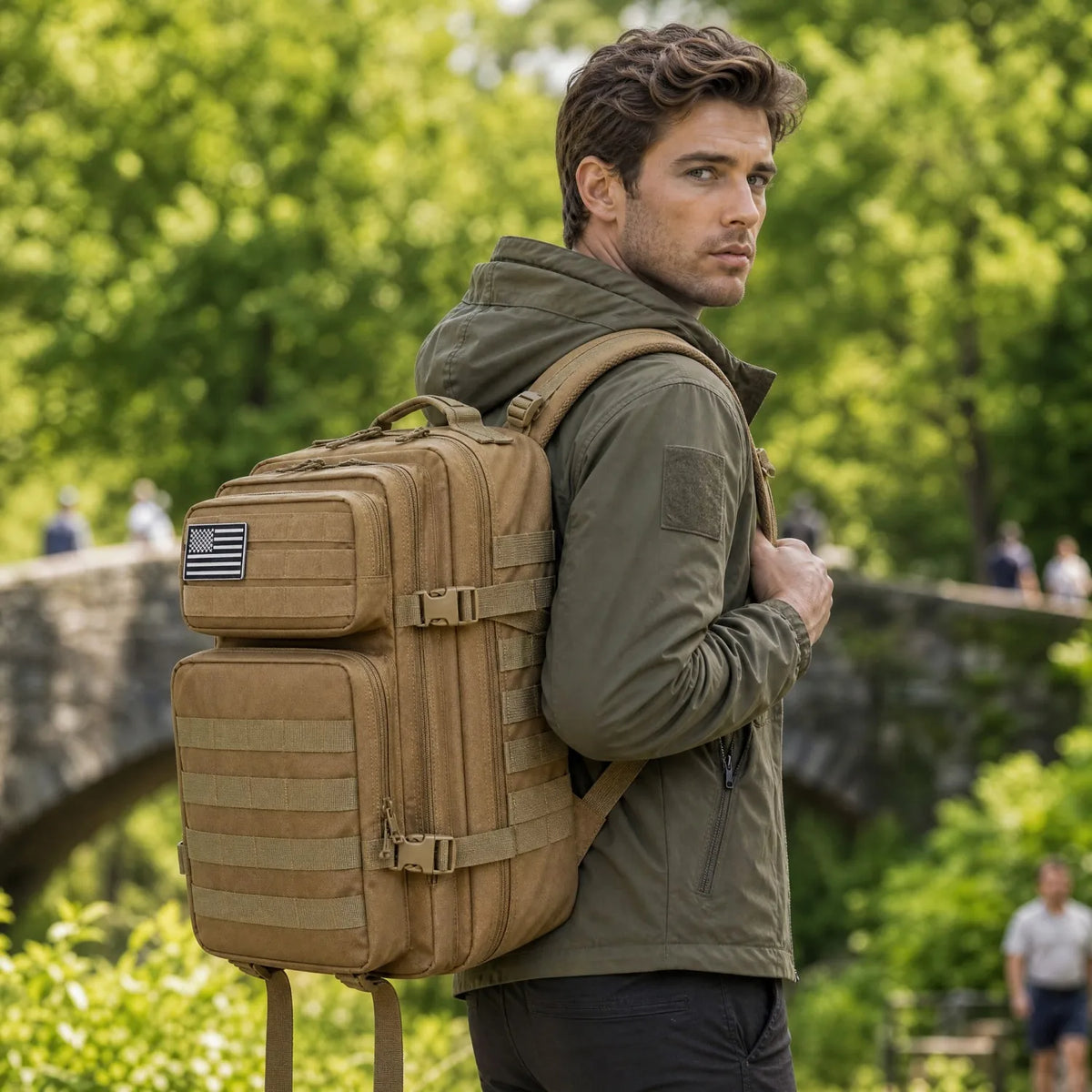 ReFire Tactical Fishing Tackle Backpack With Multi Pockets