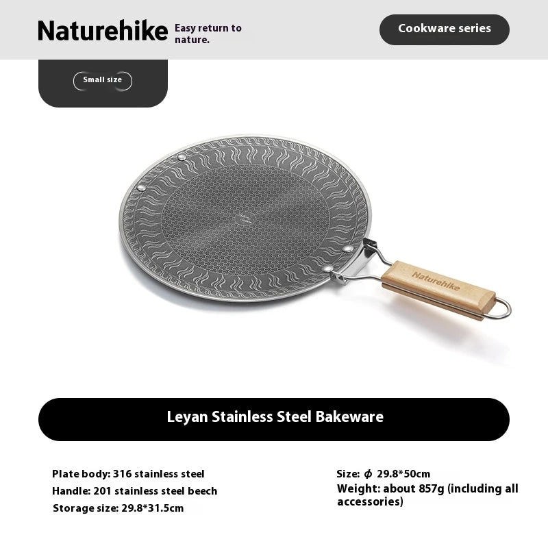 Naturehike Stainless Steel Honeycomb Camping Grill Pan With Handle