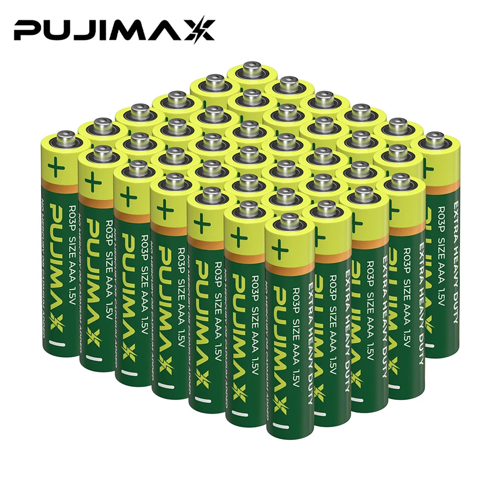 PUJIMAX Carbon Zinc Heavy Duty Batteries for Remote Controls