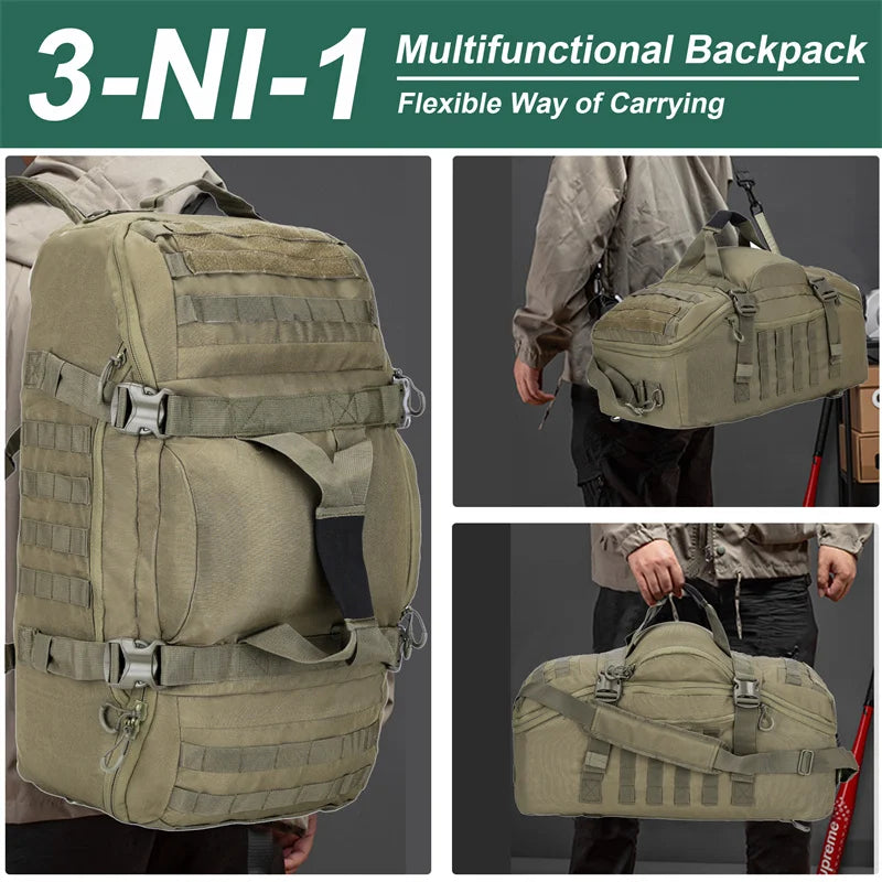 LQARMY Tactical Hiking Backpack for Camping and Travel
