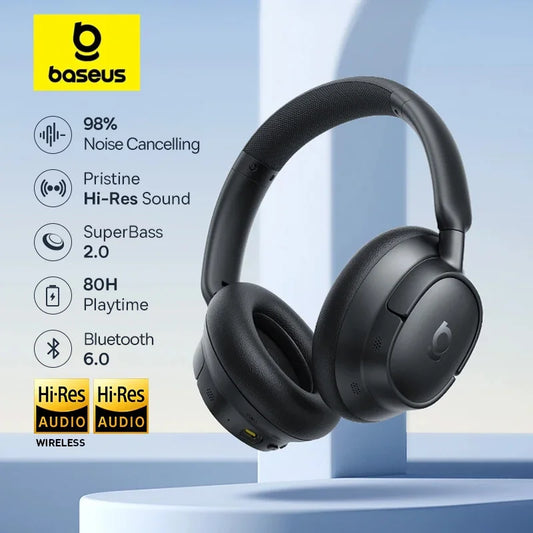 Baseus Wireless Headphones With Adaptive Noise Cancellation