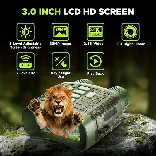 2.5K Digital Night Vision Monocular With Infrared And 6X Zoom