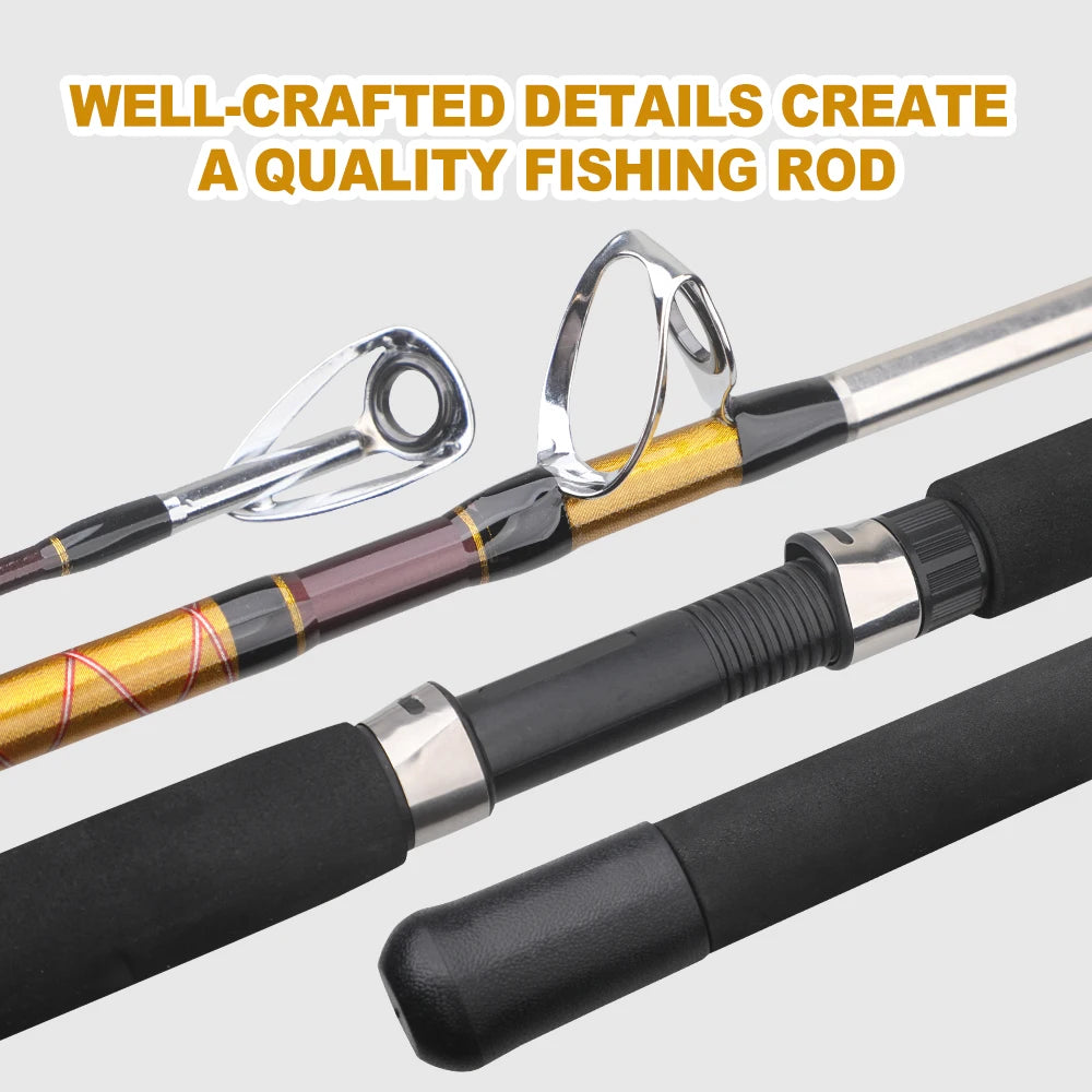 AIXIYIYI Slow Jigging Boat Fishing Rod Trolling Pole