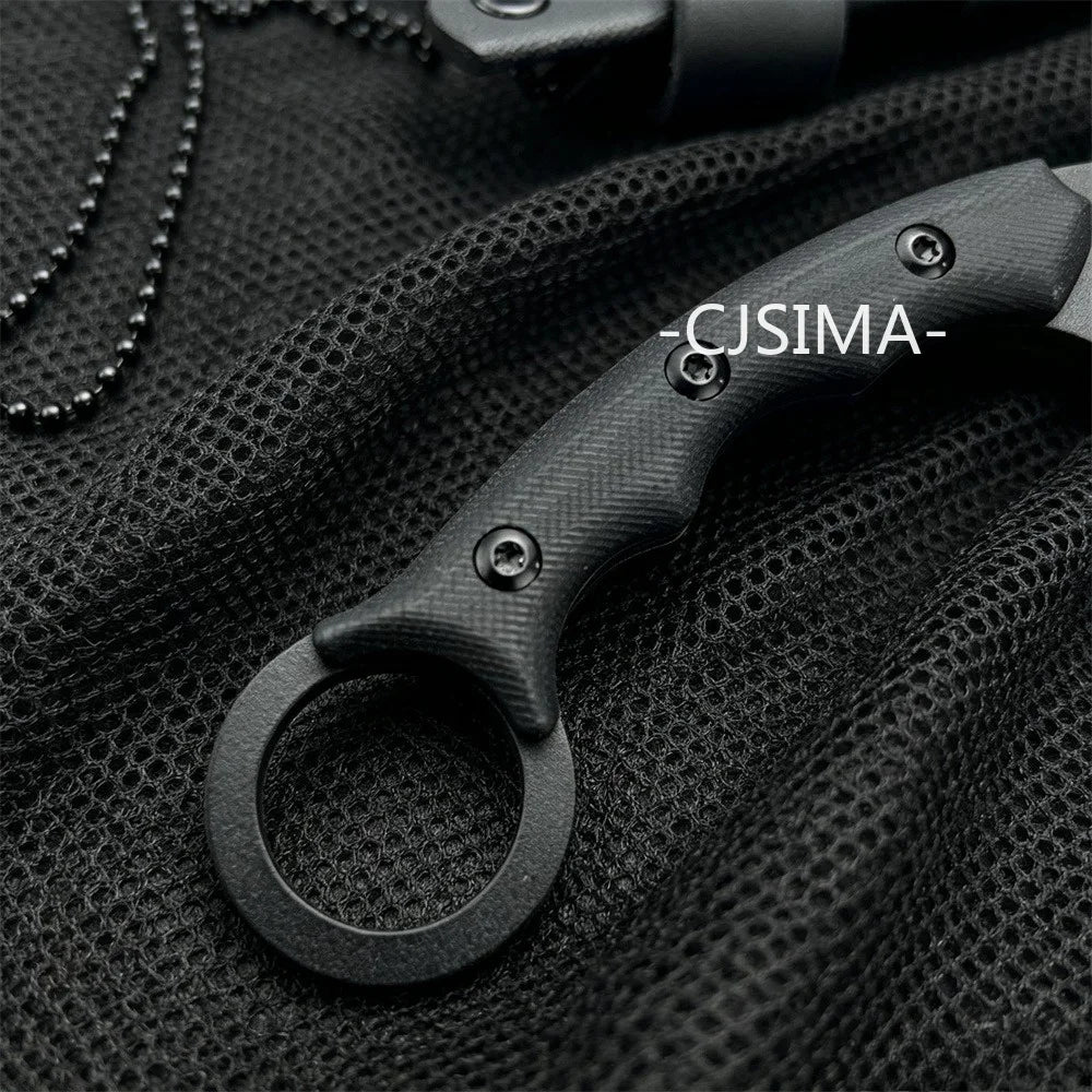 DIY Supplies Fixed Blade Outdoor Camping Knife With Sheath