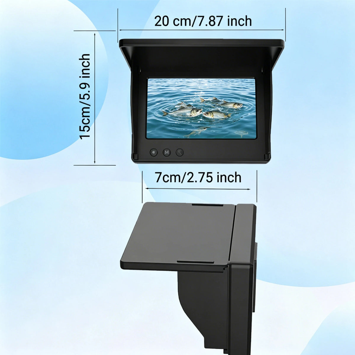 Portable Underwater Fishing Camera With Night Vision Monitor