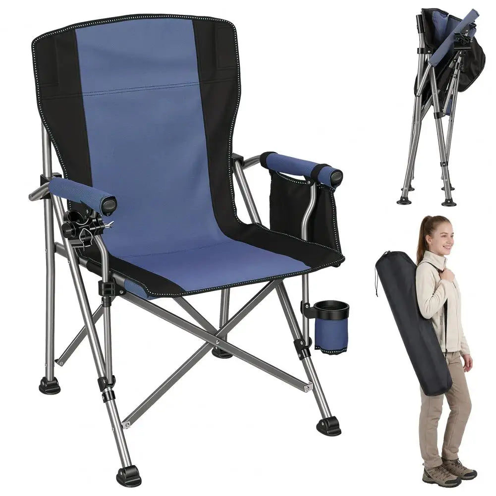 Folding Fishing Chair With Rod Holder And Cup Holder