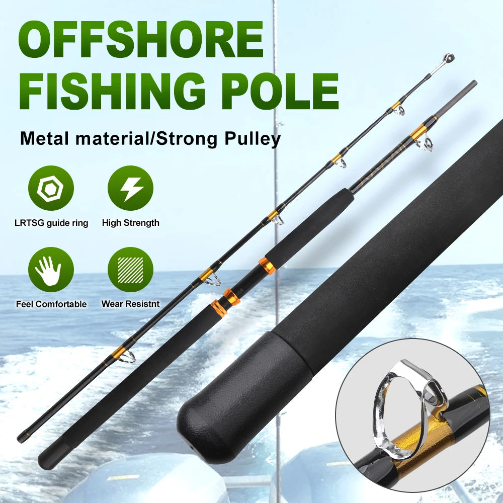 Two Section Carbon Boat Trolling Fishing Rod