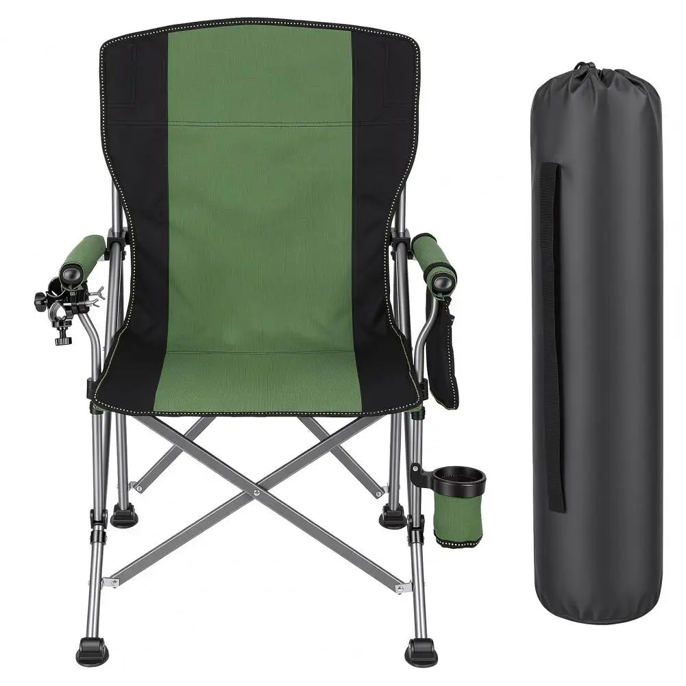 Folding Fishing Chair With Rod Holder And Cup Holder