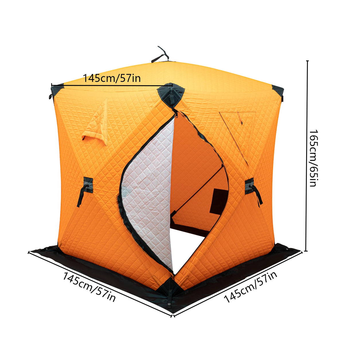 Bymaocar Thermal Ice Fishing Tent With Windproof Shelter