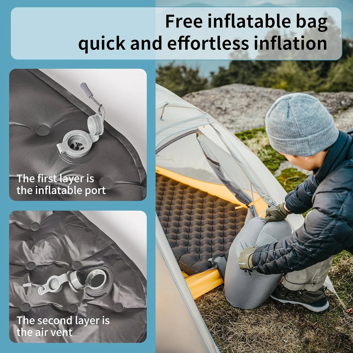 Naturehike R6.5 Ultralight Inflatable Camping Sleeping Pad
