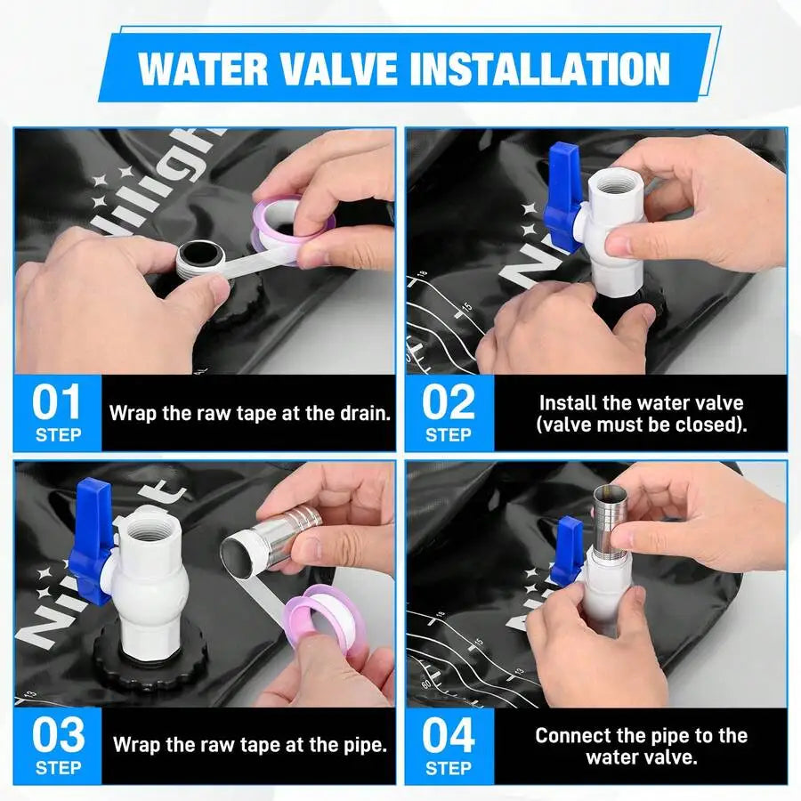 Nilight Foldable Potable Water Storage Bladder for RVs and Camping