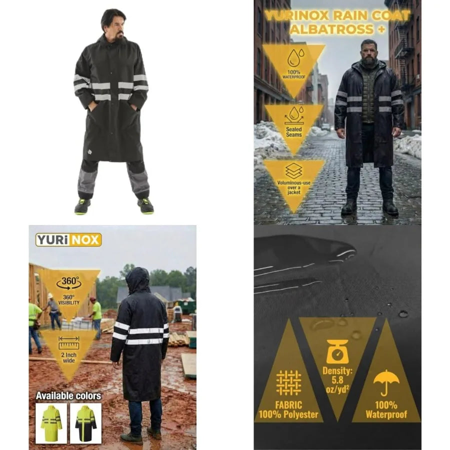 Waterproof Hooded Emergency Raincoat Poncho for Men and Women
