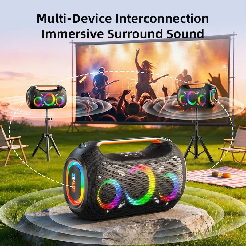 ZEALOT Portable Bluetooth Speaker With Powerful Subwoofer Bass
