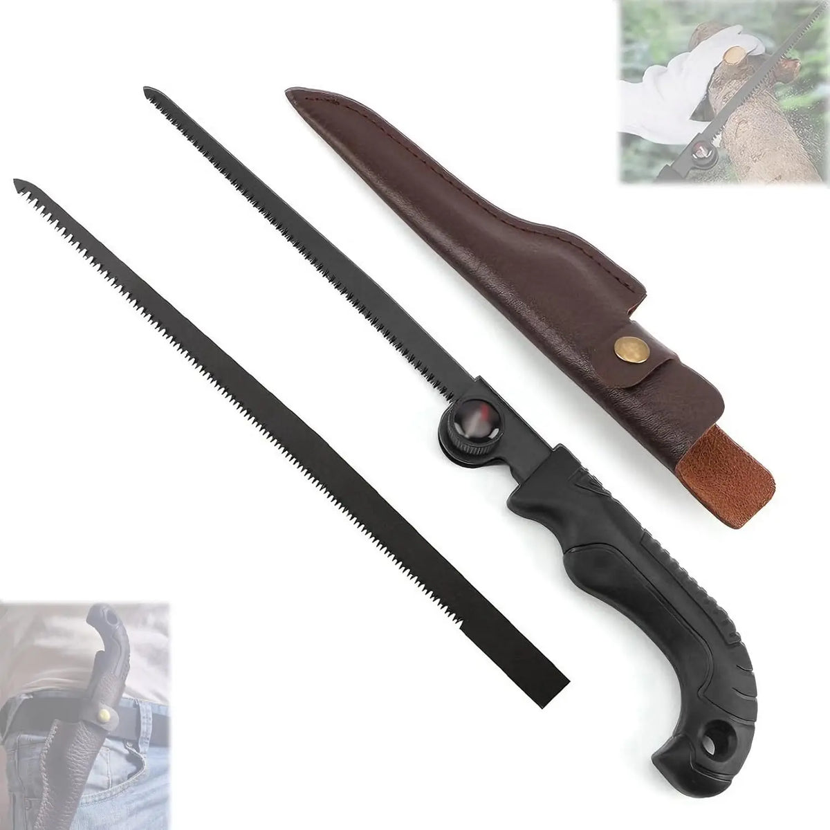 Retractable Garden Pruning Saw For Outdoor Woodwork And Camping