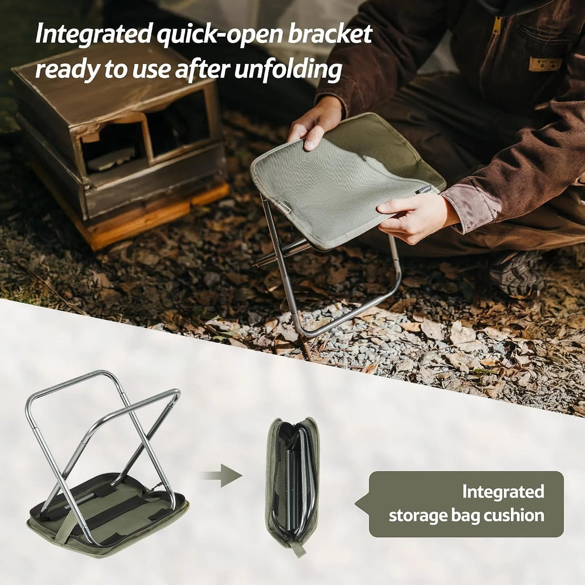 Naturehike Foldable Portable Aluminum Seat Stool