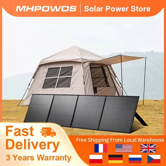 MHPOWOS Foldable Solar Panel Charger For Power Stations