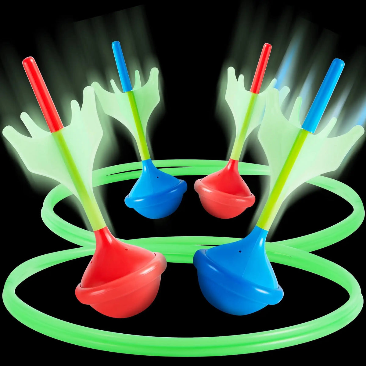 Joyfy Glow In The Dark Lawn Darts Outdoor Family Game