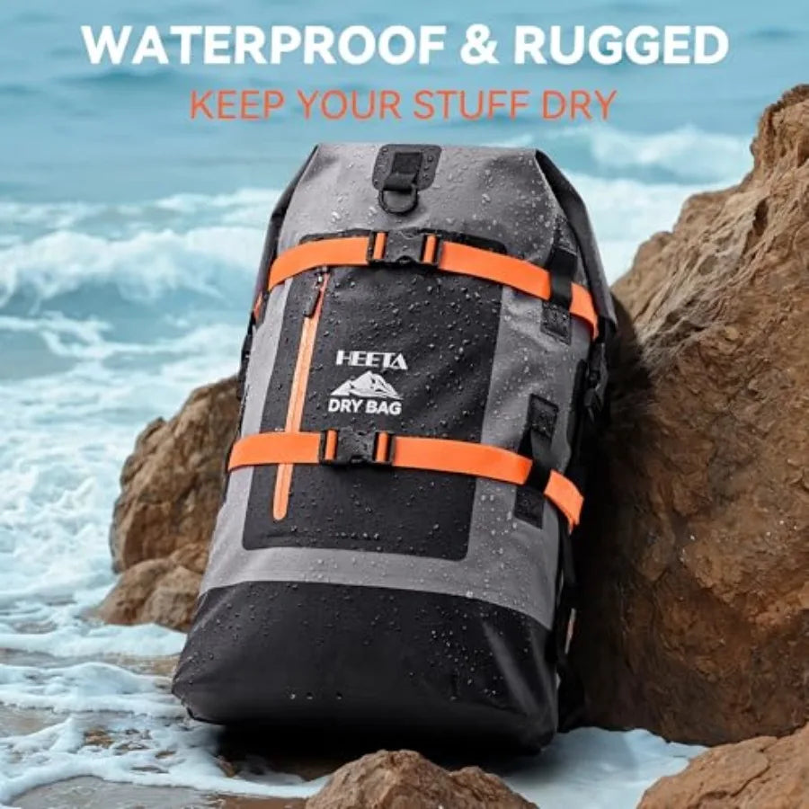 Waterproof Roll Top Dry Backpack For Hiking Kayaking And Boating