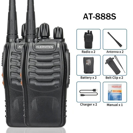 ALERVITES AT-888S Two Way Radio With Noise Reduction