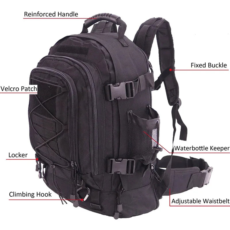 LQARMY Tactical Waterproof Backpack For Outdoor Adventures