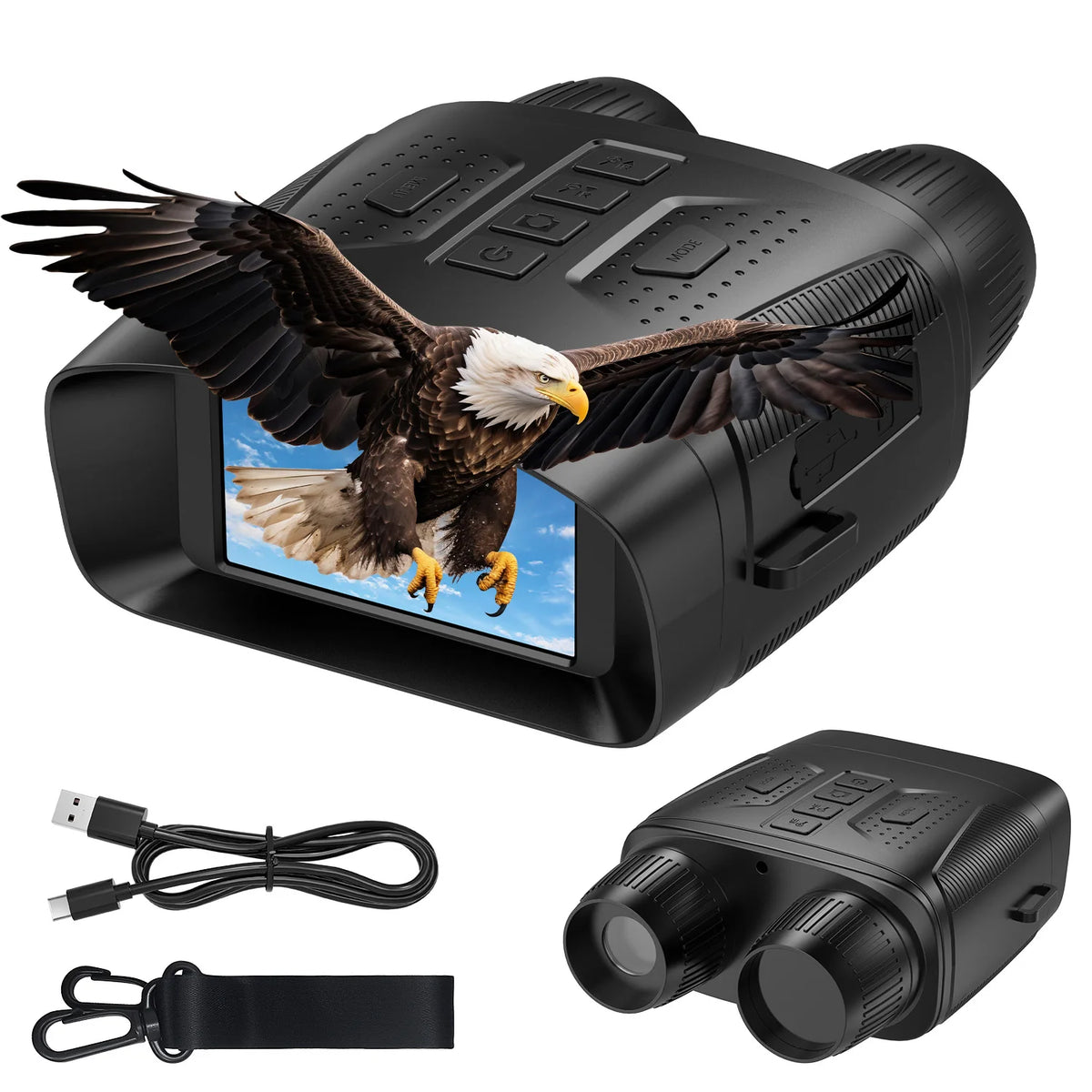 Infrared Night Vision Binoculars With 4K Video Recording