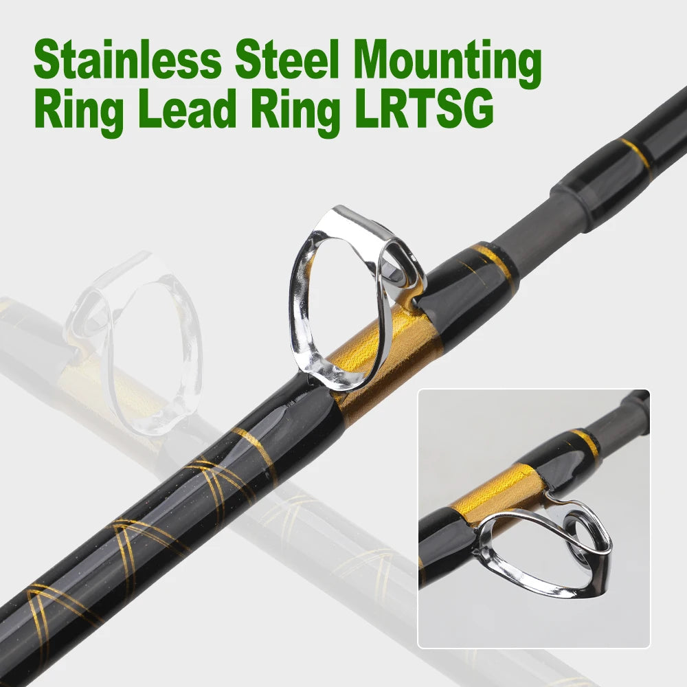 Two Section Carbon Boat Trolling Fishing Rod