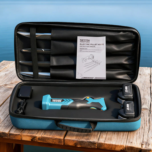 Seesii Cordless Electric Fillet Knife Set With Rechargeable Batteries