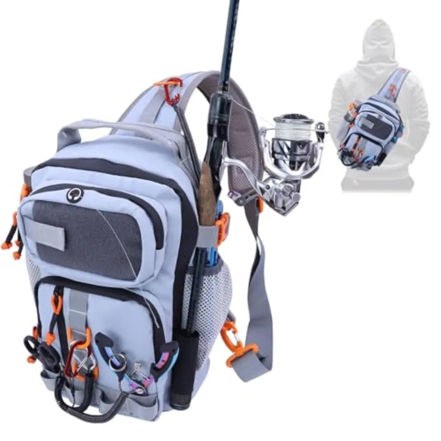 Lightweight Fishing Tackle Backpack With Two Detachable Storage Boxes