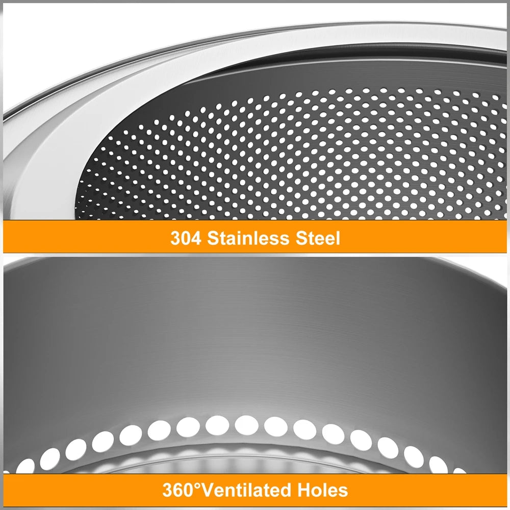 Portable Smokeless Stainless Steel Wood Burning Fire Pit for Camping