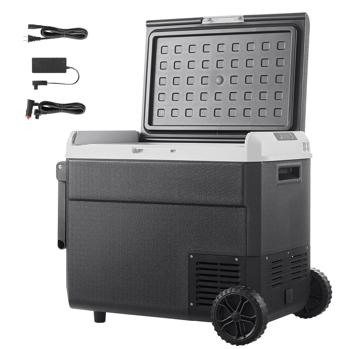 SucceBuy Portable Car Refrigerator With Wheels For Camping