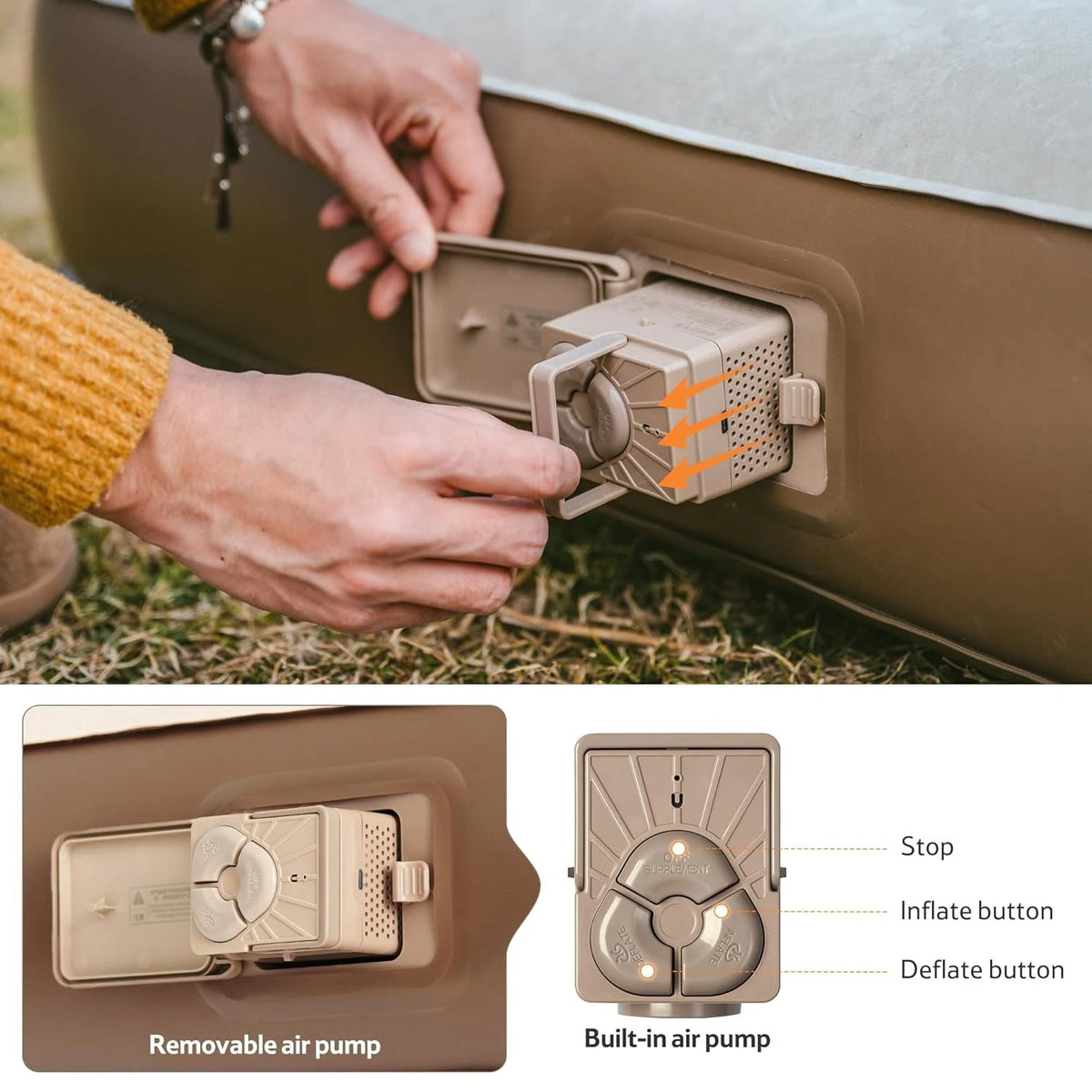 Naturehike Inflatable Air Mattress With Built In Pump