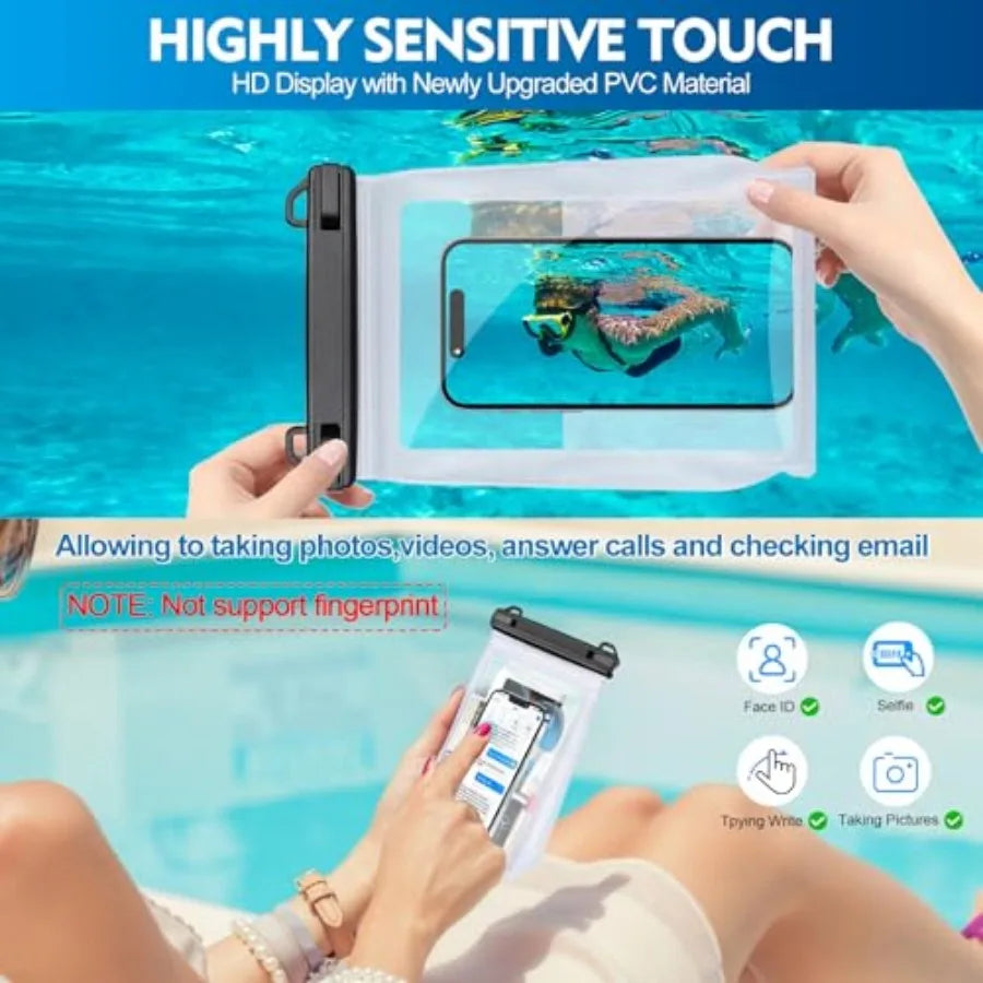 Floating Waterproof Phone Pouch with Secure Closure