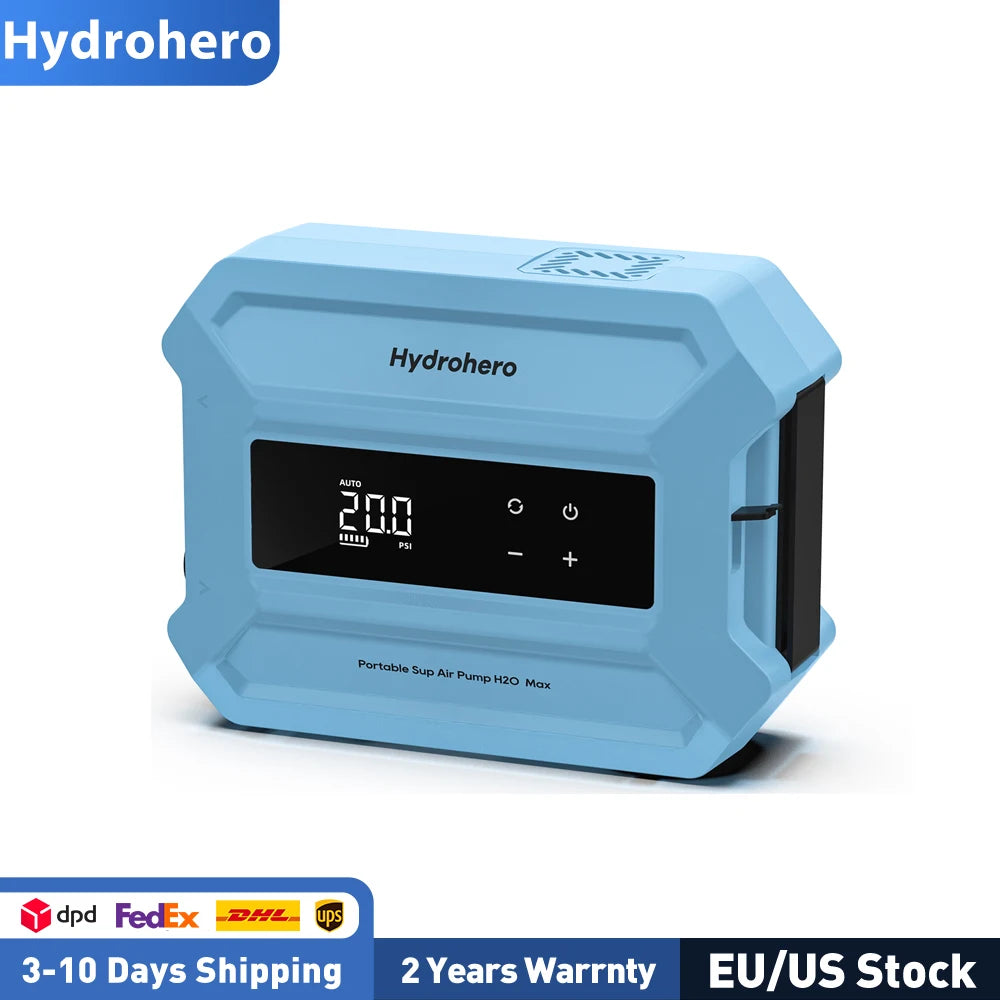 Hydrohero Rechargeable Electric Pump for Paddle Boards and Inflatables
