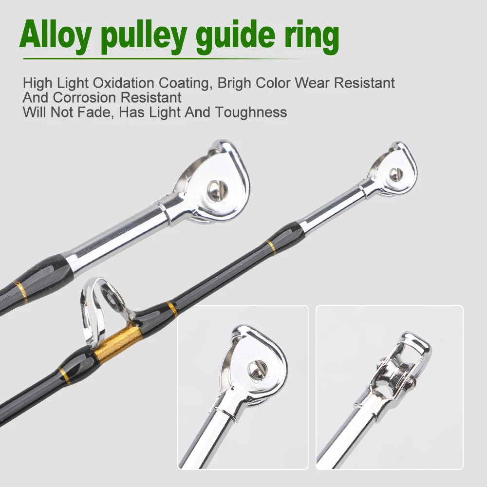 Two Section Carbon Boat Trolling Fishing Rod