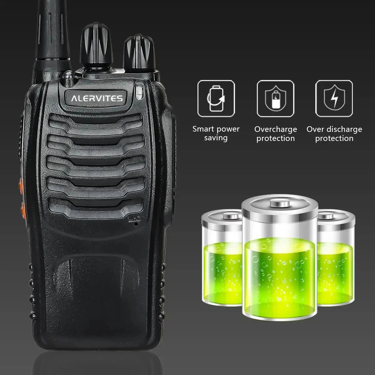 ALERVITES AT-888S Two Way Radio With Noise Reduction