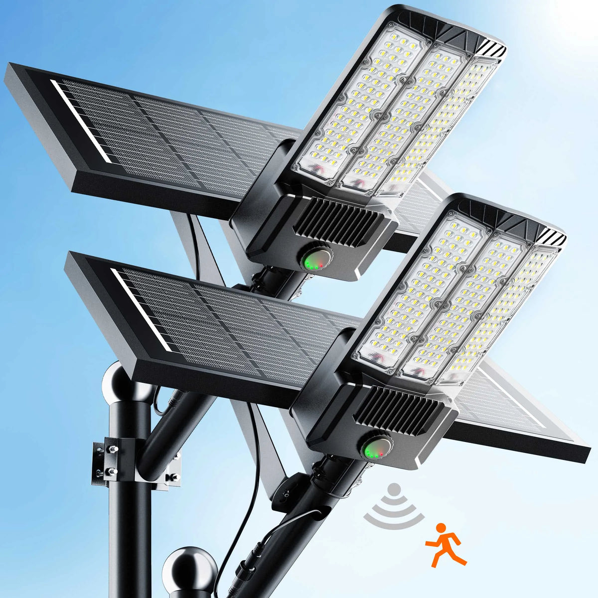 Solar Outdoor LED Parking Lot Light With Motion Sensor