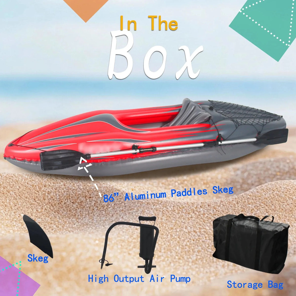 HHSJZWCY Portable Inflatable Fishing Kayak