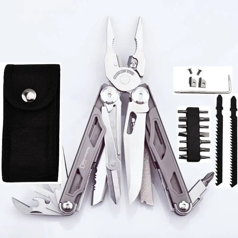 Daicamping DL30 Stainless Steel Multitool Pliers With Folding Knife