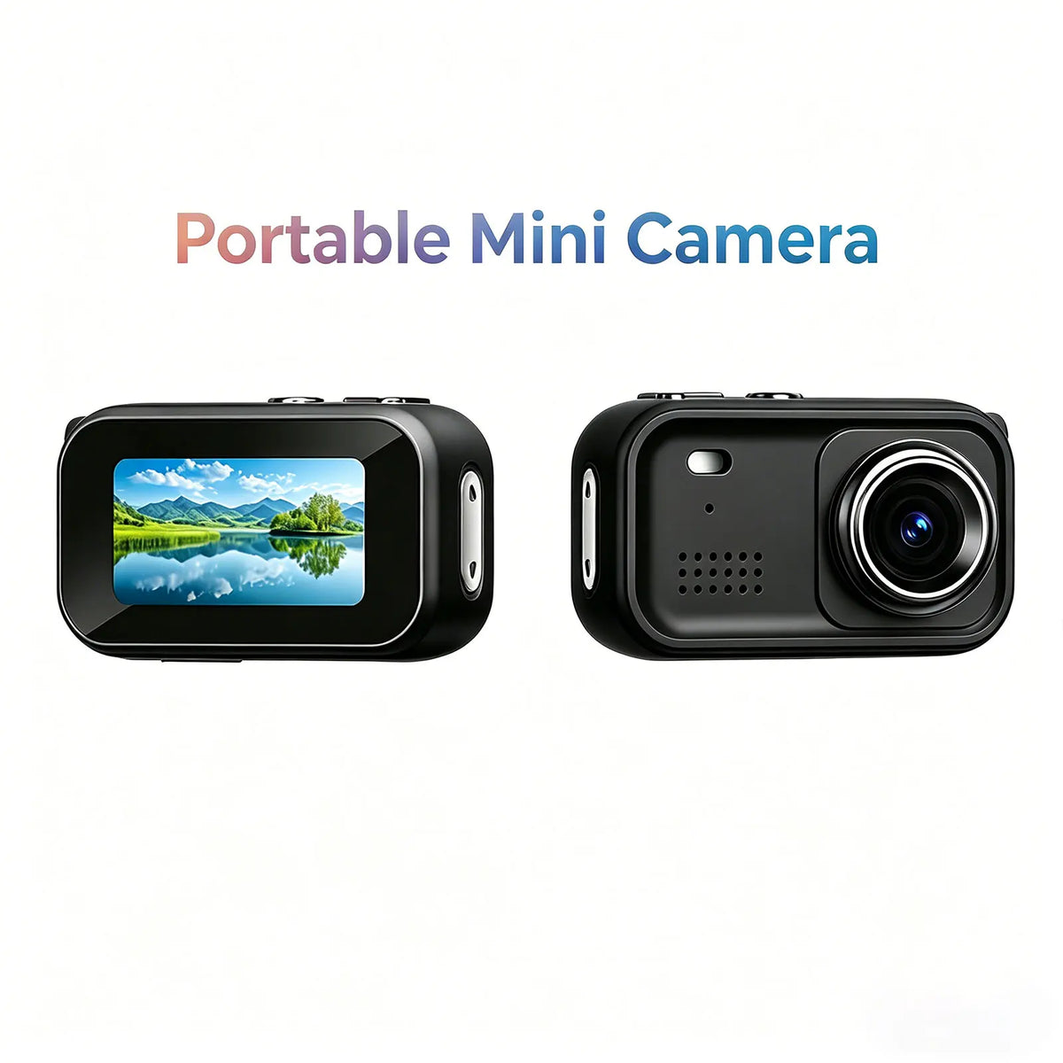 Portable 1080P Vlogging Camera With Viewing Screen