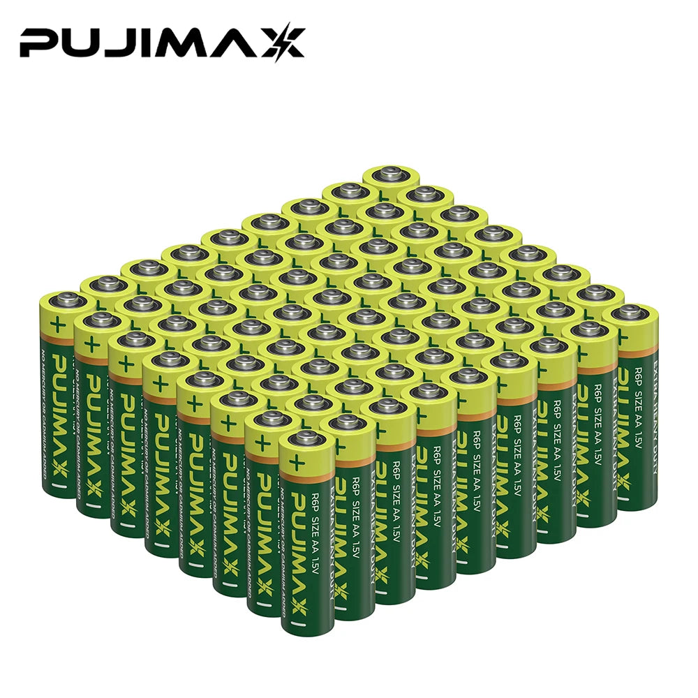 PUJIMAX Carbon Zinc Heavy Duty Batteries for Remote Controls